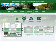 Tablet Screenshot of kennebunkrec.com